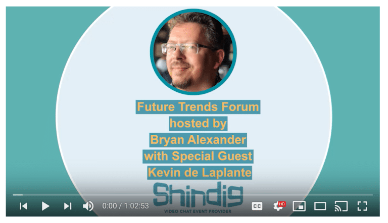 Video Interview with Bryan Alexander and the Future Trends Forum